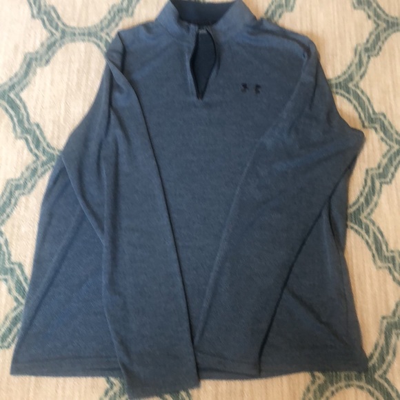 Extra large men’s Under Armour  heat gear, thread, born half zip pull over - Picture 6 of 14